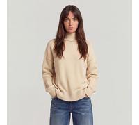 G-star Milano High Neck Sweater Beige XS Femme