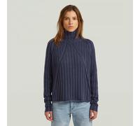 G-star Washed Loose Fit High Neck Sweater Bleu XL Femme