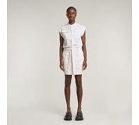 G-Star RAW Robe Cap Sleeve Pocket Blanc XL