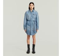 G-Star RAW Robe-Chemise Belted Bleu moyen M