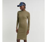 G-Star Femme Robe Ergonomic Slim Rib, Vert (antic green D25034-D702-735), S