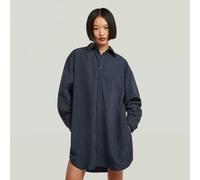 G-star Oversized Woven Long Sleeve Dress Bleu M Femme