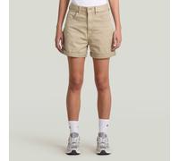 G-star Judee Clean Edge Wide Shorts Beige 24 Femme
