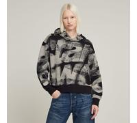G-Star RAW Sweat À Capuche Sprayed Letters Loose Multi couleur L