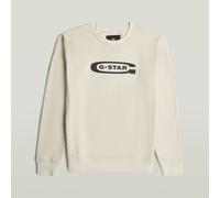 G-Star RAW Sweat à manches longues Old Skool Crew Blanc XS