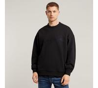 G-Star RAW Sweat Chenille G-Script Loose Noir M