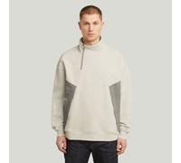 G-Star RAW Sweat Fabric Mix Zip Blanc XL