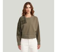 G-Star RAW Sweat Heritage Hardware Loose Cropped Brun M