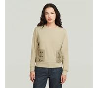 G-Star RAW Sweat Heritage Hardware Snaps Beige XS