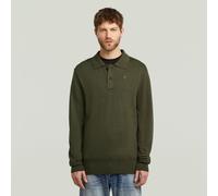 G-Star RAW Sweat Premium Core Dunda Polo Knit Gris L