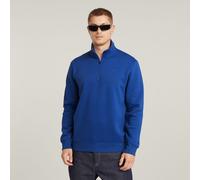 G-Star RAW Sweat Premium Core Half Zip Bleu moyen XL