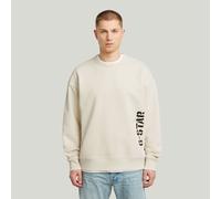 G-Star RAW Sweat Sprayed 89 Graphic Loose Blanc XXL