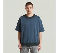 G-star Sprayed Relaxed Fit Short Sleeve Sweatshirt Bleu M Homme