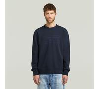 G-Star RAW Sweat Text Graphic Bleu foncé S