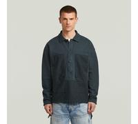 G-Star RAW Sweat Washed Fabric Mix Loose Bleu foncé XS