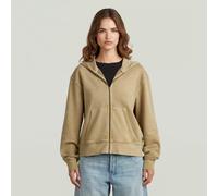 G-Star RAW Sweat Washed Hoodie Zip Relaxed Beige L