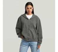 G-Star RAW Sweat Washed Hoodie Zip Relaxed Gris M