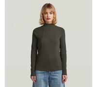 G-star A Line Slim Fit Long Sleeve High Neck T-shirt Vert XS Femme