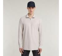 G-Star RAW T-Shirt À Manches Longues Half Zip Blanc S