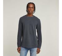 G-Star RAW T-Shirt À Manches Longues Overdyed Bleu foncé XS