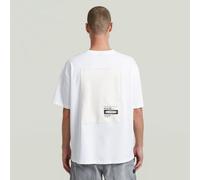 G-Star RAW T-shirt Back Applique Relaxed Blanc L