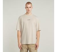 G-star Checquard Tweeter Short Sleeve T-shirt Beige M Homme