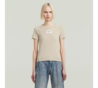 G-Star RAW T-shirt Embro Patch Slim Beige S