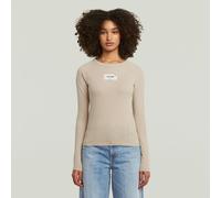 G-Star RAW T-shirt Embro Patch Slim Beige XS