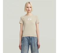 G-Star RAW T-shirt Embro Patch Slim Beige XS