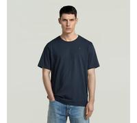 G-Star RAW T-shirt Essential Raw Neck Bleu foncé XL