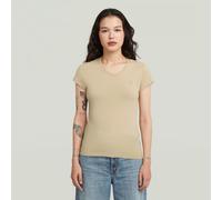 G-star Eyben Slim V T 2.0 Short Sleeve T-shirt Beige XL Femme