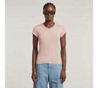 G-Star RAW T-shirt Eyben Slim V-neck 2.0 Rose XXS