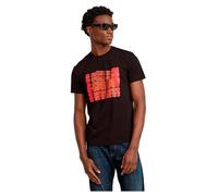 G-STAR RAW T-shirt Gradient Graphic Homme T-shirt, Noir (Dk Black D25084-336-6484), L