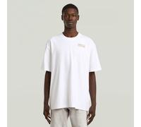 G-Star RAW T-shirt HB Badge Relaxed Blanc M