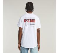 G-Star RAW T-shirt Lash Back Graphic Blanc L