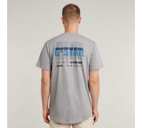 G-Star Homme T-shirt Lash Back Graphic, Gris (grey alloy D26043-C372-G276), L