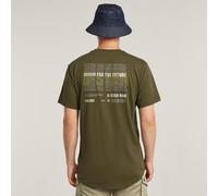 G-Star RAW T-shirt Lash Back Graphic Vert M