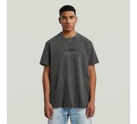 G-Star RAW T-shirt Multi Logo Overdyed Loose Noir M