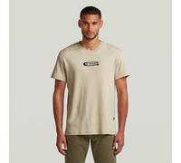 G-Star RAW T-Shirt Old Skool Logo Beige S