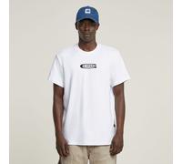 G-Star RAW T-Shirt Old Skool Logo Blanc M