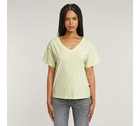G-star Open Relaxed Short Sleeve V Neck T-shirt Jaune L Femme