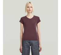 G-Star RAW T-shirt Overdyed Eyben Slim V Rouge M
