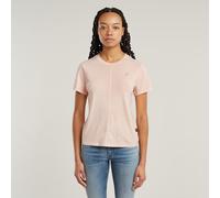 G-star Overdyed Front Seam Short Sleeve T-shirt Rose M Femme