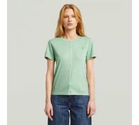G-STAR Overdyed Front Seam Top T-Shirt, Grün (Granite Green GD D24499-B059-H728), L Femmes