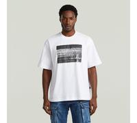 G-Star RAW T-shirt Photo Print Loose Blanc XS