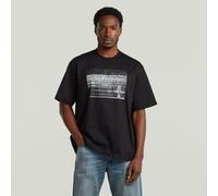 G-Star RAW T-shirt Photo Print Loose Noir S