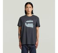 G-Star RAW T-shirt Spray G Logo Bleu foncé S