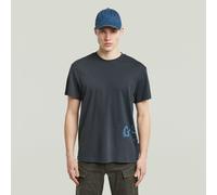 G-Star RAW T-shirt Sprayed Graphic Bleu foncé XS