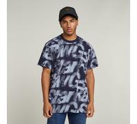 G-Star RAW T-shirt Sprayed Letters Loose Multi couleur L
