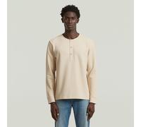 G-Star RAW T-shirt Structured Tweeter Grandad Blanc XL